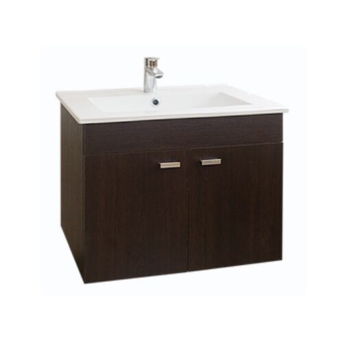 Vanitory de colgar wengue bacha monocomando AMUBE