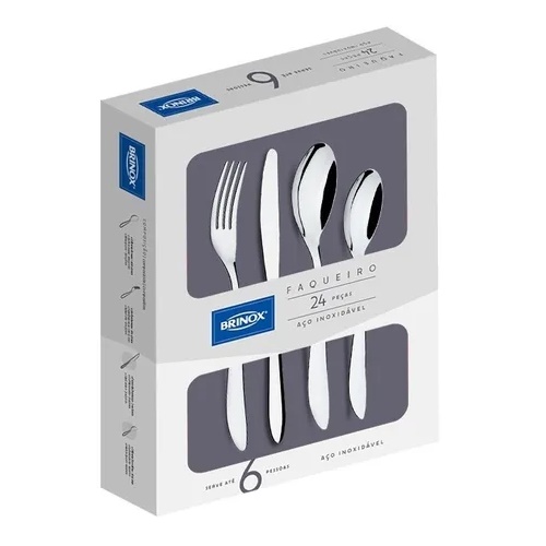 Set de cubiertos  3mm x24 piezas – BRINOX