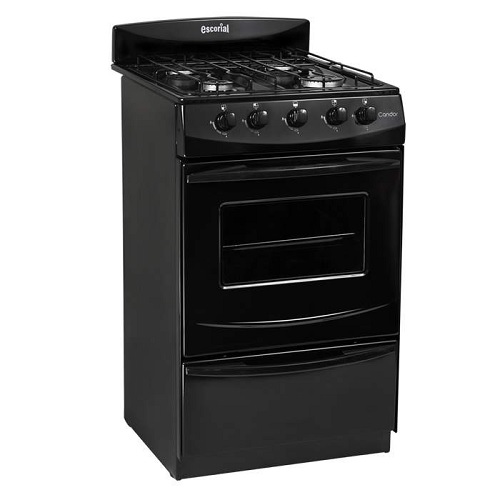 Cocina 4 hornallas Candor Black ESCORIAL