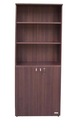 BIBLIOTECA PUERTAS BAJAS TABACO - PLATINUM