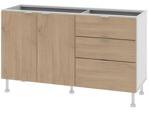 BAJO MESADA 120CM ROBLE - DIELFE