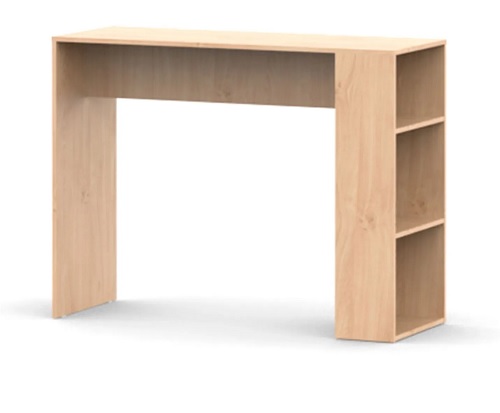 BARRA DESAYUNADORA CON ESTANTES ROBLE - DIELFE