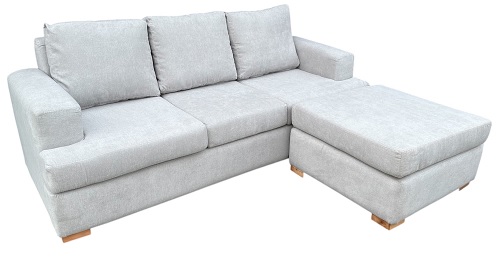 SILLON GAIA TRES CUERPOS CON PUFF - ADA MOBILI