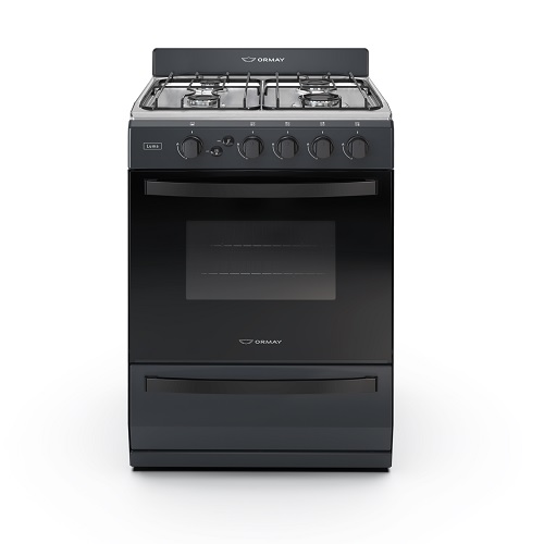 COCINA LUMA NEGRA 58CM C/LUZ Y ENCENDIDO - ORMAY