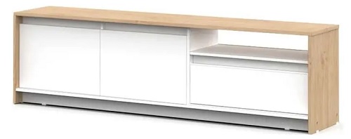 MUEBLE RACK PARA TV 180CM ROBLE BLANCO - DIELFE