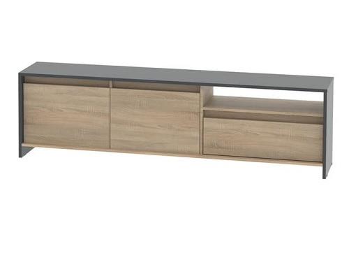 MUEBLE RACK PARA TV 180CM ROBLE GRIS - DIELFE