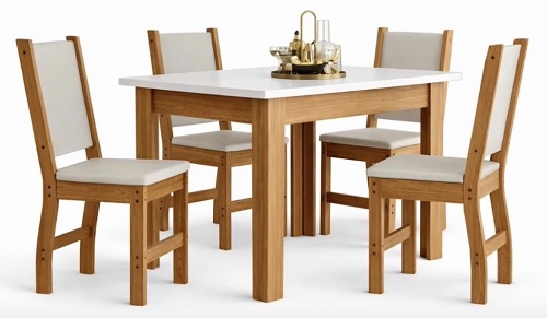 COMBO MESA 1,00MT Y 4 SILLAS - ENKEM