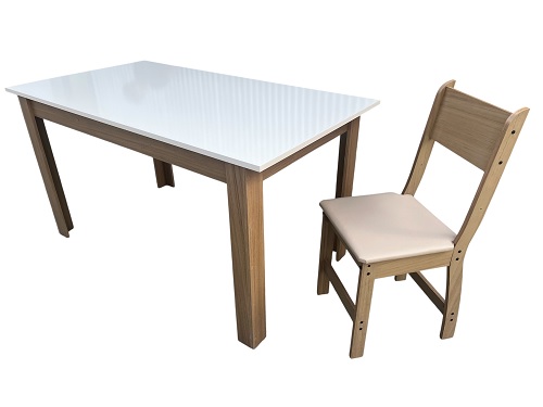 COMBO MESA 150 Y 6 SILLAS EN MDF - ENKEM