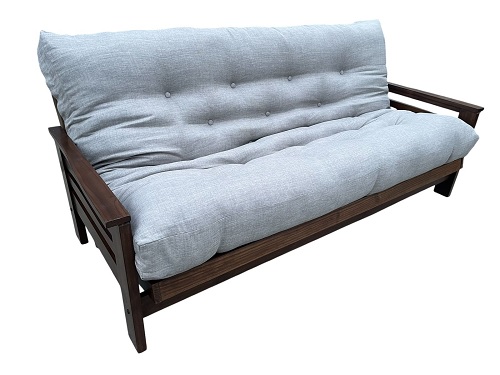 FUTON RESORTES COLOR CEDRO - PERGAMINO