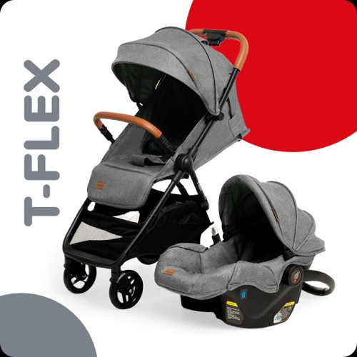 COCHECITO CON HUEVITO TFLEX GRIS - BEBESIT