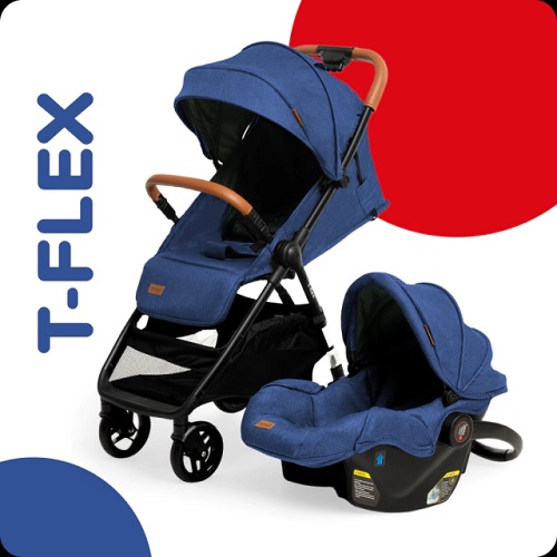 COCHECITO CON HUEVITO TFLEX AZUL - BEBESIT