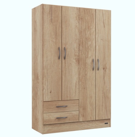 PLACARD 4 PUERTAS 113CM BAMBU - MOSCONI