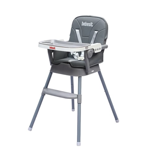 SILLA DE COMER CONVERTIBLE GRIS - BEBESIT