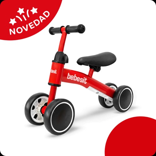 PATACLETA CAMICLETA 4 RUEDAS ROJO - BEBESIT