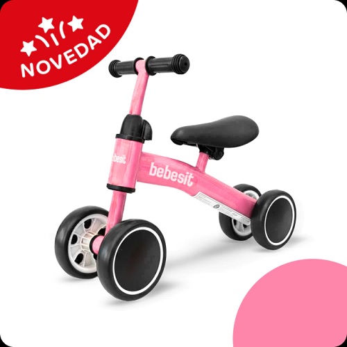 PATACLETA CAMICLETA 4 RUEDAS ROSA - BEBESIT
