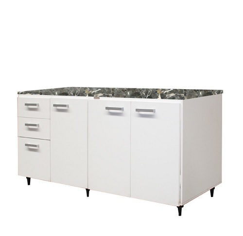 BAJOMESADA 160CM BLANCO - PLATINUM