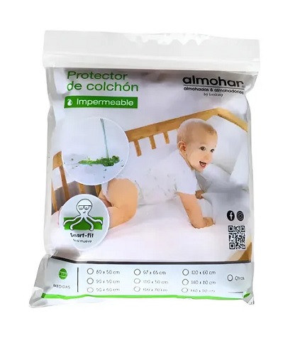 CUBRECOLCHON IMPERMEABLE CUNA 100*70 - ALMOHAR