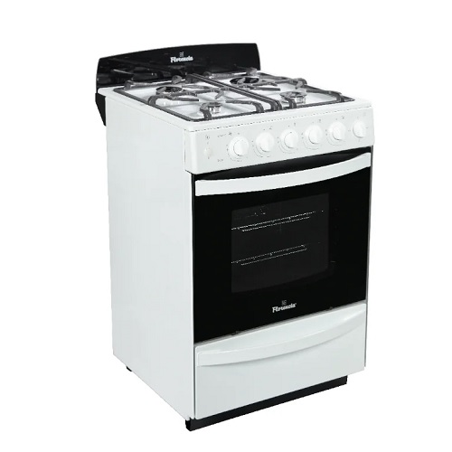 COCINA MULTIGAS 56CM PARRILA FUNDICION BLANCA C/LUZ Y ENCENDIDO - SINGER