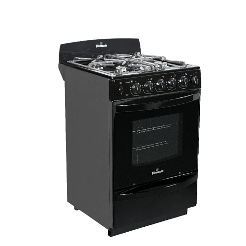 COCINA MULTIGAS 56CM PARRILA FUNDICION NEGRA C/LUZ Y ENCENDIDO - SINGER