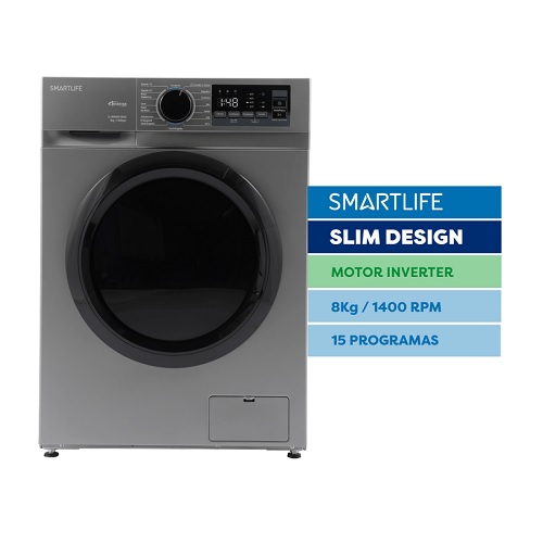 LAVARROPAS 8KG 1400RPM GRIS - SMARTLIFE