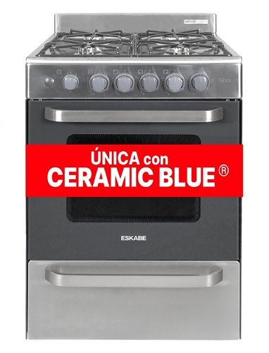 COCINA 57CM INOX LUZ, ENCENDIDO Y TIMER - ESKABE