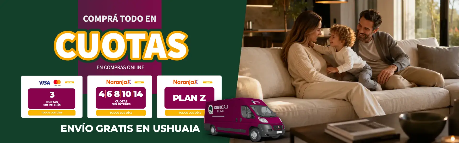 QUERCIALI HOGAR - Promoción Cuotas 1026-05 Promoción cuotas sin interés